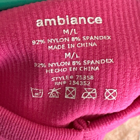 Pink Ribbed Crop Top - Picture 2 of 2